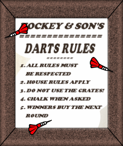 Hockey and Son Darts Sign- The Brewery that never existed